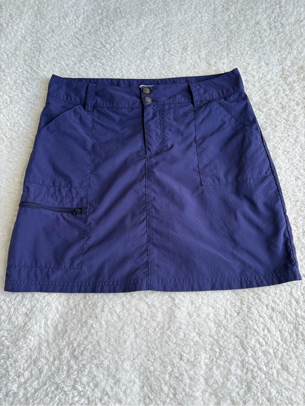 World Wide Sportsman Blue Performance Hiking Cargo Skort - Size 6